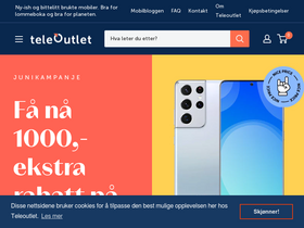 'teleoutlet.no' screenshot