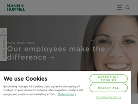 'mann-hummel.com' screenshot