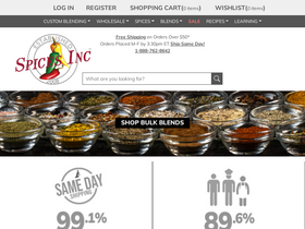 'spicesinc.com' screenshot
