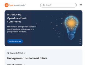 'openanesthesia.org' screenshot