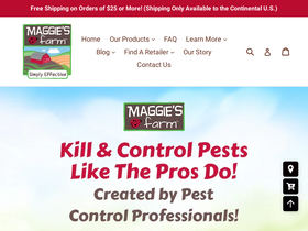 'maggiesfarmproducts.com' screenshot