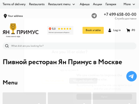 'yanprimus.ru' screenshot