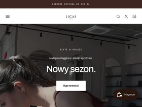 ligaskrakow.com homepage screenshot