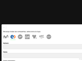 'recargafacil.cl' screenshot