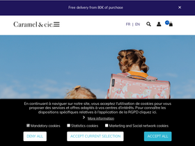 carameletcie.fr homepage screenshot