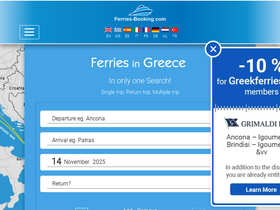 'ferries-booking.com' screenshot