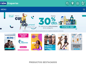 'drogueriascafam.com.co' screenshot
