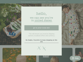 'naturebaby.co.nz' screenshot