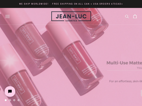 Jean-Luc Cosmetics homepage screenshot