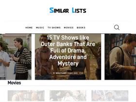 'similarlists.com' screenshot
