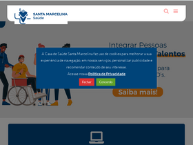 'santamarcelina.org' screenshot