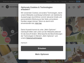 'weinfreunde.de' screenshot