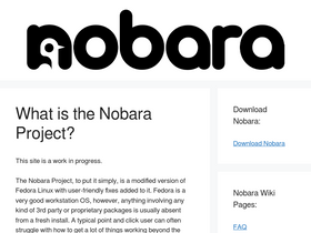 'nobaraproject.org' screenshot