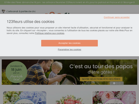 '123fleurs.com' screenshot