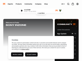 'fnatic.com' screenshot
