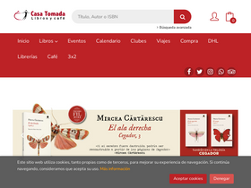 'libreriacasatomada.com' screenshot