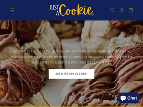 justacookieco.ca homepage screenshot