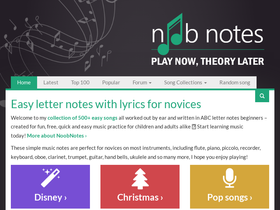 'noobnotes.net' screenshot