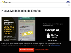 'backus.pe' screenshot