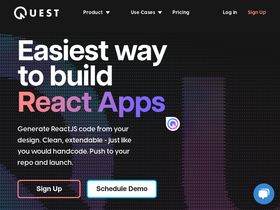 Quest AI - Quest AI-AI将设计稿生成React代码，支持JavaScript和TypeScript