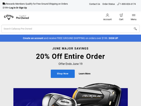 'callawaygolfpreowned.com' screenshot