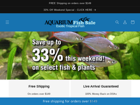 'aquariumfishsale.com' screenshot