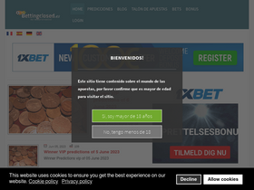 'bettingclosed.es' screenshot