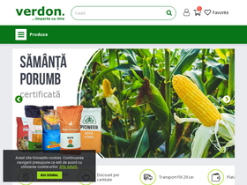 'verdon.ro' screenshot