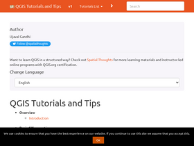 'qgistutorials.com' screenshot