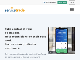'servicetrade.com' screenshot