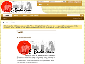 'e-budo.com' screenshot