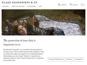klaush.com homepage screenshot