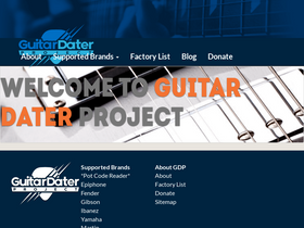 'guitardaterproject.org' screenshot