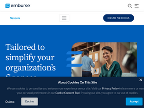 'nexonia.com' screenshot