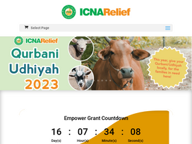 'icnarelief.org' screenshot