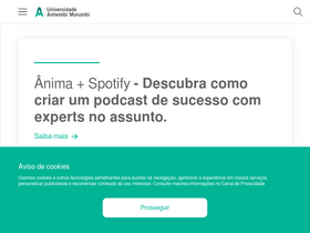 'anhembi.br' screenshot