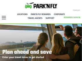 'parknfly.ca' screenshot
