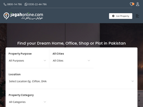 'jagahonline.com' screenshot