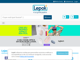 'lepok.com.br' screenshot