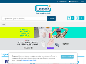 'b2b.lepok.com.br' screenshot