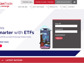 'kentrade.com.my' screenshot