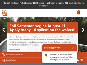 'century.edu' screenshot