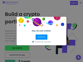 'kriptomat.io' screenshot