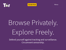'torproject.org' screenshot