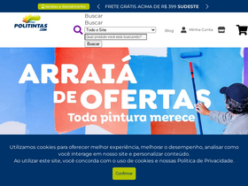 'politintas.com.br' screenshot