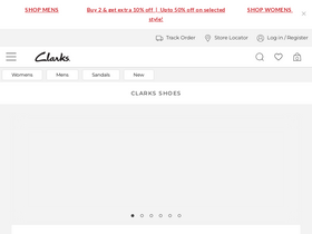 'clarks.in' screenshot