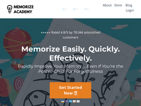 'memorize.academy' screenshot