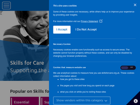 'skillsforcare.org.uk' screenshot