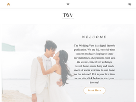 'theweddingvowsg.com' screenshot