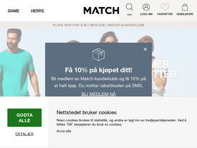 'matchfashion.no' screenshot